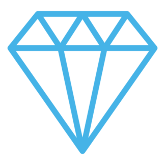 Diamond Decal (Baby Blue)
